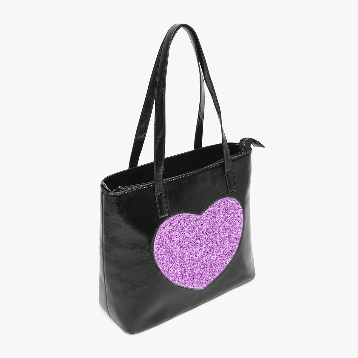 Hot Pink Glitter Print Tote Bag
