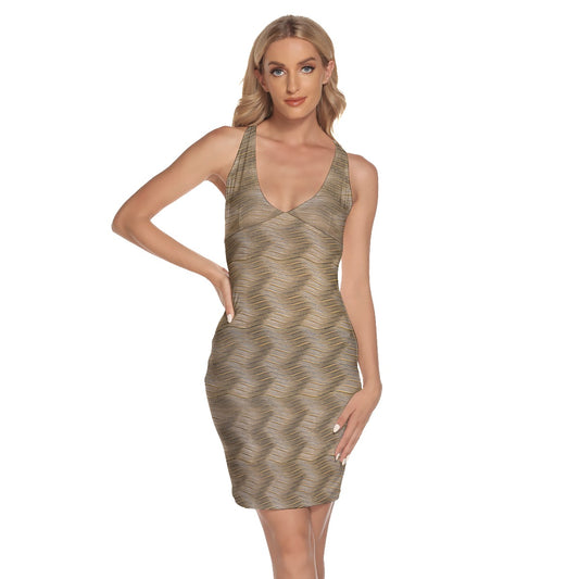 Women's Halter Cami Backless Skinny Dress