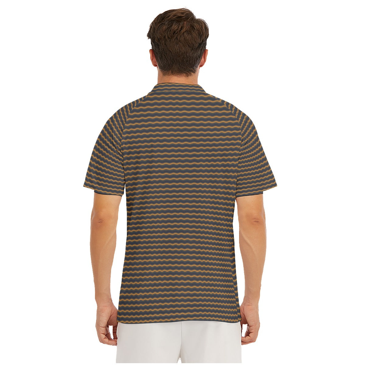 Men's Short Sleeve Polo Shirt With Button Closure