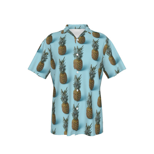 Pineapple Print Classic Men's Hawaiian Shirt