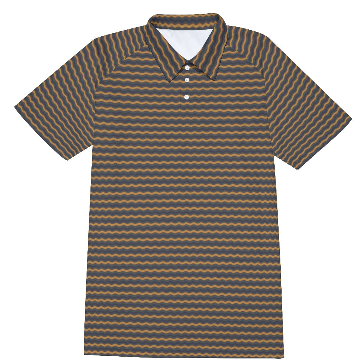 Men's Short Sleeve Polo Shirt With Button Closure