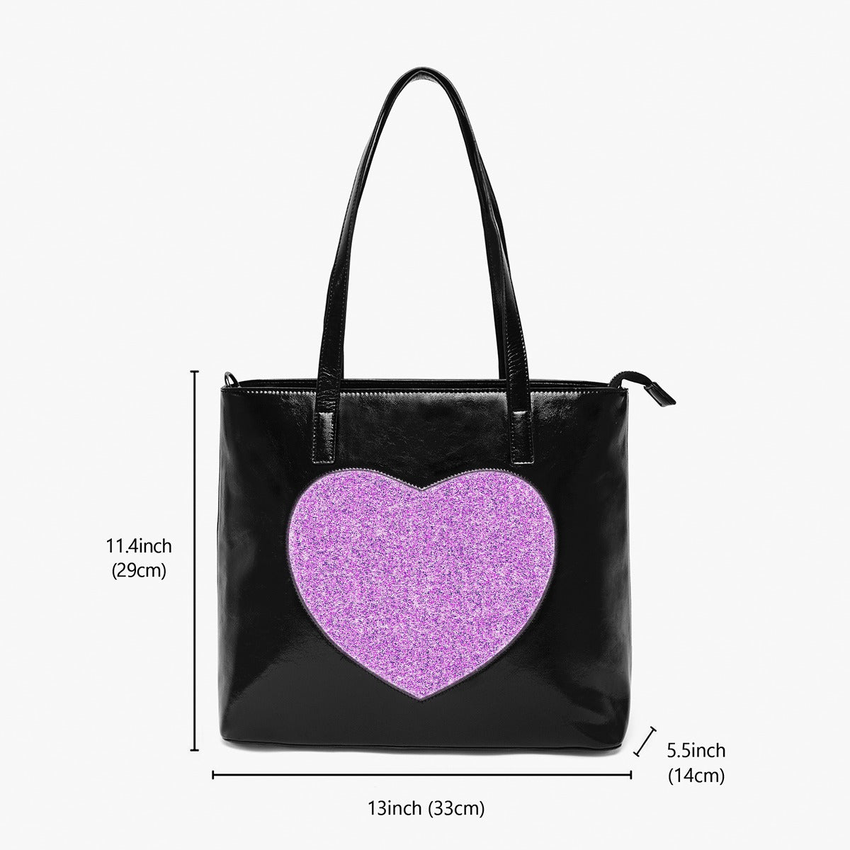 Hot Pink Glitter Print Tote Bag